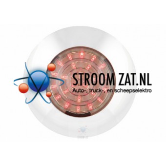 Led Interieurverlichting duo color rood chrome rand rond 75 12V